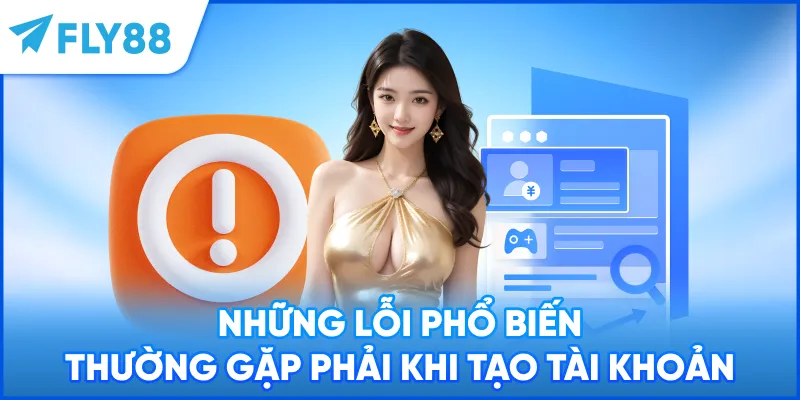 Những lỗi phổ biến thường gặp phải khi tạo tài khoản